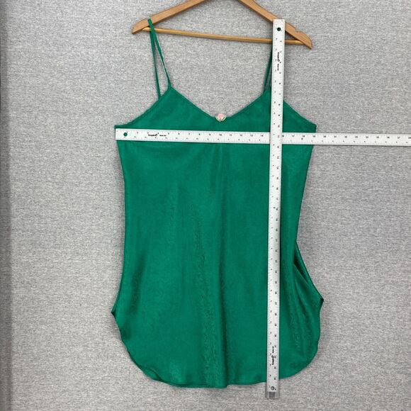 Vintage Kristine Tyler Nightie Womens Large Green Lingerie Chemise Slip Dress - Picture 10 of 13